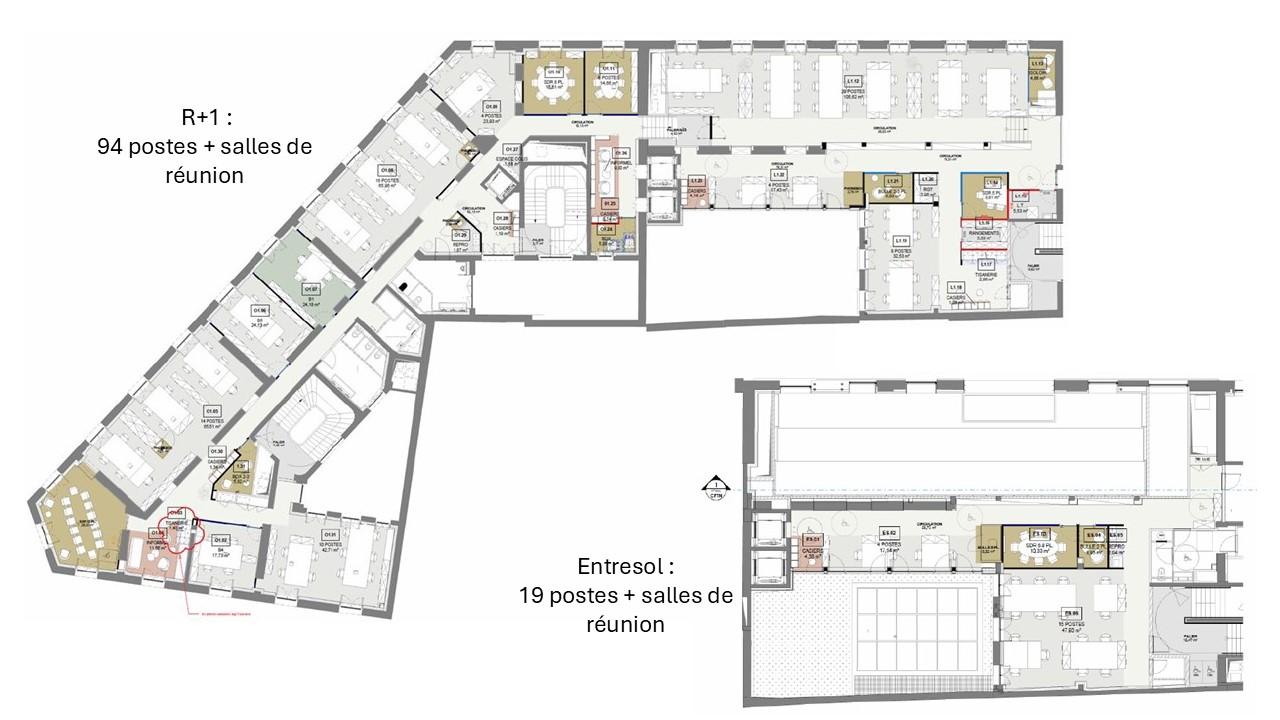 Bureau Paris 896m² Location bureau Paris OLBUR2427306 3